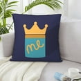 thumbnail image 5 of LNWH Decorative Pillow Covers, Crown Square Sofa Decorative Knit Pillow Case, 18"x18", 5 of 8