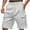White, variant on DeHolifer Men Cargo Shorts Plus Size Solid Color Drawstring Elastic Waist Summer Lightweight Shorts with Multiple Pockets Army Green 3XL