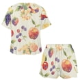 thumbnail image 3 of Various Fruits Print Women'S Pajamas Set Summer Sleepwear Sets 2 Piece Lounge Set, 3 of 7
