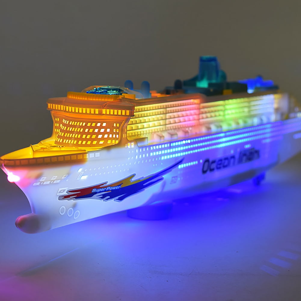 Lubelski Electric Ocean Liner Cruise Ship Toy Flashing Musical