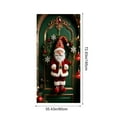 thumbnail image 3 of HomeKingdee Christmas Door Cover Decoration Merry Christmas Gnome Door Hanging Banner Backdrop with Red Hat Door Cover Photography Background, 3 of 8