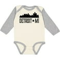 thumbnail image 3 of Inktastic Detroit Michigan City Skyline Boys or Girls Long Sleeve Baby Bodysuit, 3 of 5