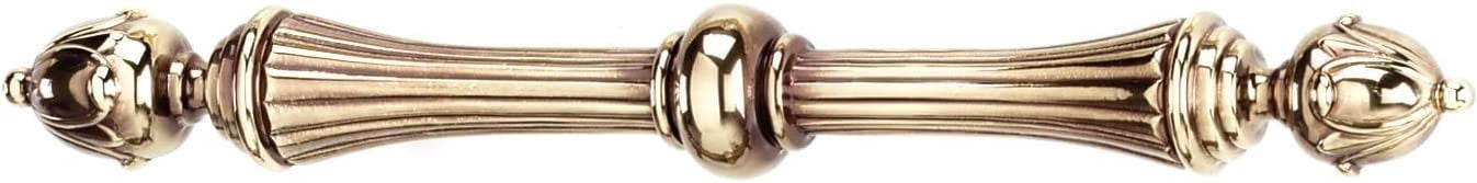Alno A6904-PB/NL Ornate 4-1/2" Center To Center Bar Cabinet Pull - Brass