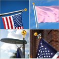 thumbnail image 5 of Flag Pole Ball Topper Ornament Outdoor Flagpole Topper Replacement Thread Flag Pole Topper, Aluminum Alloy Flagpole Ball Topper Fits Standard Usa Flag, 5 of 5