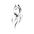 thumbnail image 2 of Xingzhi Customizable Wall Stickers For Personalized Home Style PVC Horse Head Wall Sticker Wall Decal Easy To Apply Remove black 1Set, 2 of 6