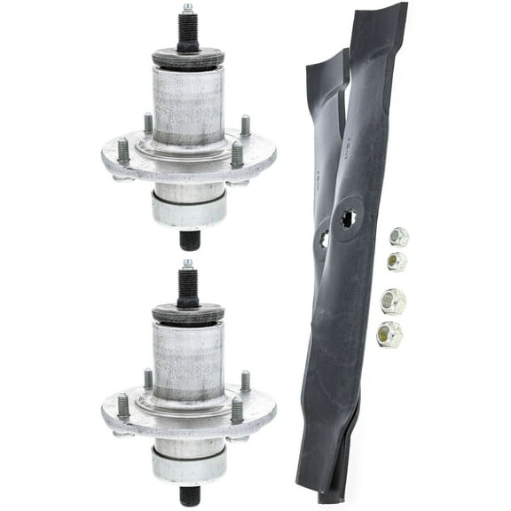 Genuine OEM Spindle and Blade 2 Pack John Deere X300 AM137483 AM141033