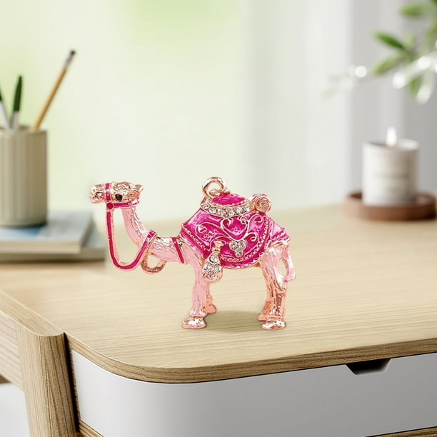 Adorno de llavero de camello, adorno de llavero, regalo artesanal con incrustaciones, marco de metal hecho a mano, el mejor regalo para la oficina en casa, decoración única para el hogar,