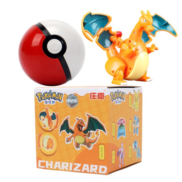 Pokemon Figures Ball Pocket Monsters, Pikachu Caja de regalo, Jouets de NoëlH zhangyuxiang unisex