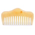 thumbnail image 1 of Peine para cabello y barba Breezelike - Mini peine de cuerno de oveja para desenredar - Peine de bolsillo de dientes anchos sin estática para hombres y mujeres, 1 of 5