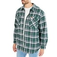 thumbnail image 2 of Zip-Front Sherpa-Lined Flannel Shirt Jacket, 2 of 5
