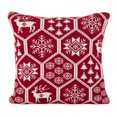 thumbnail image 1 of SARO 531.R18S 18 Po Carré Vacances Juste Île Design Accent Coussin Poly Rempli Jeter Oreiller Rouge, 1 of 1