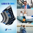thumbnail image 3 of Calcetines para hombre de vestir. Hechos de algodón. Azul #1.  6 pares, 3 of 7