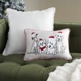 thumbnail image 4 of Mina Victory Holiday Pillows Holiday Pets Beige 12" x 18" Throw Pillow, 4 of 4