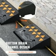thumbnail image 5 of KFFKFF Sturdy Rubber Ramp Set of 2, Elevates 5" with Robust 33069 lbs/15 T Load Capacity, Threshold Ramps for Driveways, Designed with a Secure Grid Framework for Vehicles, Wheelchairs, Bicycles, 5 of 9