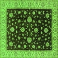 thumbnail image 1 of Ahgly Company Indoor Square Oriental Green Traditional Area Rugs, 6' Square, 1 of 4