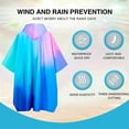 thumbnail image 3 of Hooded Rain Poncho for Adult with Pocket, Waterproof Lightweight Unisex Raincoat Jacket for Hiking Camping Emergency, 3 of 5