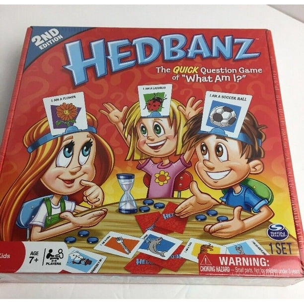 Hedbanz Board Card Game Headbands What am I?
