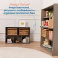 thumbnail image 3 of ECR4Kids Streamline 5-Compartment Single-Sided Storage Cabinet, 24in, Kids Furniture, Grey Wash, 3 of 9