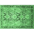 thumbnail image 1 of Ahgly Company Indoor Rectangle Persian Emerald Green Traditional Area Rugs, 7' x 9', 1 of 4