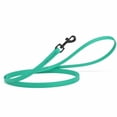 thumbnail image 2 of Dogline Biothane Waterproof Dog Leash Strong Coated Nylon Webbing with Black Hardware Odor-Proof Easy to Clean High Performance for Small or Large Dogs Made in USA 4 or 6 ft Lead, Teal, 2 of 4
