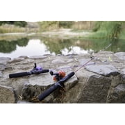 Zebco Dock Demon Spincast Combo, 30 1 Piece Fishing Rod, Red