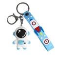thumbnail image 1 of 1 set 2pcs dibujos animados spaceman forma llaveros llaveros llaveros encantadores bolsas de coche colgantes, 1 of 5