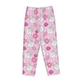 thumbnail image 4 of Xecao Sunflower Rabbit Women's Straight Lounge Pajama Pants: The Epitome of Relaxed Sleepwear, 4 of 9