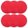 thumbnail image 1 of 6 manteles individuales redondos trenzados de polipropileno para mesa de comedor, resistentes al calor, para el hogar o la boda, 1 of 8
