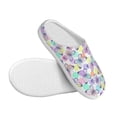thumbnail image 3 of Lsque Butterflies on Polka Dots Pattern Womens Comfort Cotton on Scuff With Memory Foam and Anti-skid Sole Slipper-40/41, 3 of 7