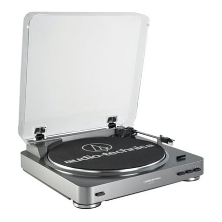 Audio-Technica AT-LP60 Fully Automatic Belt-Drive Turntable (Silver)