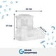 thumbnail image 2 of Organizador Tocador Giratorio 360°, Gran Shopping, Transparente blanco, 2 of 10