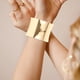 thumbnail image 5 of 2 piezas de pulsera para mujeres pulseras de brazalete de metal decoración de brazalete anchas hembras, 5 of 7