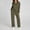 #211-Army Green, variant on Women's Loose V-Neck Long Sleeve Top with Drawstring Waist Flare Pants Set, Comfortable and Stylish, Casual Outfit for Daily Wear