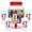 Red, variant on FIFA World Cup 2026 1.4 Gallon Beverage Dispenser & 18.5 oz Cup Set, Blue