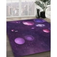 thumbnail image 2 of Ahgly Company Indoor Round Patterned Dark Purple Area Rugs, 7' Round, 2 of 6