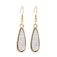 thumbnail image 1 of Qarigey 1 par de pendientes colgantes en forma de gota de agua, accesorios de joyería, suministro a juego de ropa, gota de oreja de aleación clásica Ropa, zapatos y accesorios Miscelánea Blanco Qarigey AP009625-03B, 1 of 6