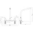 thumbnail image 4 of Builders Shoppe 1200CP RV Mobile Home Non-Metallic High Rise Swivel Kitchen Faucet Chrome Finish, 4 of 4