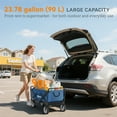 thumbnail image 4 of Outsunny Folding Wagon Garten Cart Foldable Camping Trolley Steel Oxford, 4 of 8