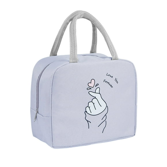 Bento Lunch Bag Lunch Bag for Women Men Insulated Lunch Box Cooler Tote Bag, Mini Lunch Tote Bag for Adult and Kids, Double Layer Lunch Cooler Bag for Work, School Or Travel School Lunch Bag