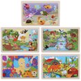 thumbnail image 1 of 5PCS Kids Puzzle Creative Funny DIY Wooden Educational Toy Preschool Toy, 1 of 8