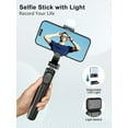 thumbnail image 4 of 41” Cell Phone Tripod for iPhone, Extendable Selfie Stick with Wireless Remote, Selfie Stick Tripod with LED Light, Compatible with iPhone 14/14 pro/13/12/11/XS Max/XS/XR/X and Android Phone, 4 of 4