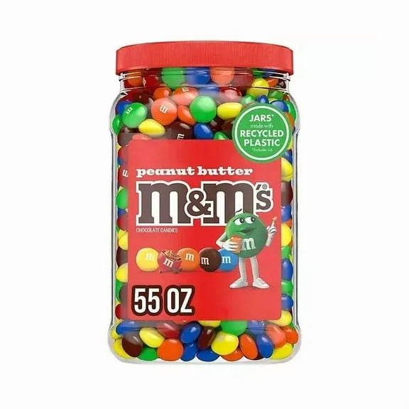 M&M'S Peanut Butter Milk Chocolate Candy, 55 oz.