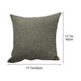 thumbnail image 2 of HomeDM Set of 2 Decorative Throw Pillow Covers, Square Soft Cushion Cover Pillowcase for Sofa Couch Bed Living Room, 17.7x17.7 inch, Bronze, 2 of 5