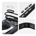thumbnail image 2 of Designed for Google Pixel 8a Crystal Clear Back Case, Luxury Case with Lens Protector Drop Protective Magnetic Rotating Ring Kickstand Shockproof Thin Fit Phone Case Cover, Black, 2 of 7