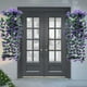 thumbnail image 1 of Cesta Colgante de Pared con Lirios Artificiales de Ratán (2 Unidades) | Decoración para Bodas de Interior y Exterior | Flores de Seda y Plástico En Rosa Intenso, Blanco, Rojo y Morado, 1 of 6