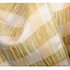 Sheer Gold and White Buffalo Plaid Wired Craft Ribbon 6" x 20 Yards