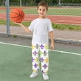 thumbnail image 5 of joogoo Mardi Gras Flower Boys' Sweatpants Jogger Pants 7-8Y, 5 of 8