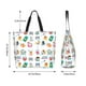 thumbnail image 5 of Fotbe Hello Summer Cat Bolsa Tote Estética de Lona con Estampado para Mujer - Bolsa Reutilizable de Hombro Casual para Vacaciones, Compras, Trabajo y Gimnasio, 5 of 8