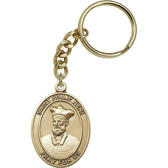 Gold Oxide St. Philip Neri Keychain