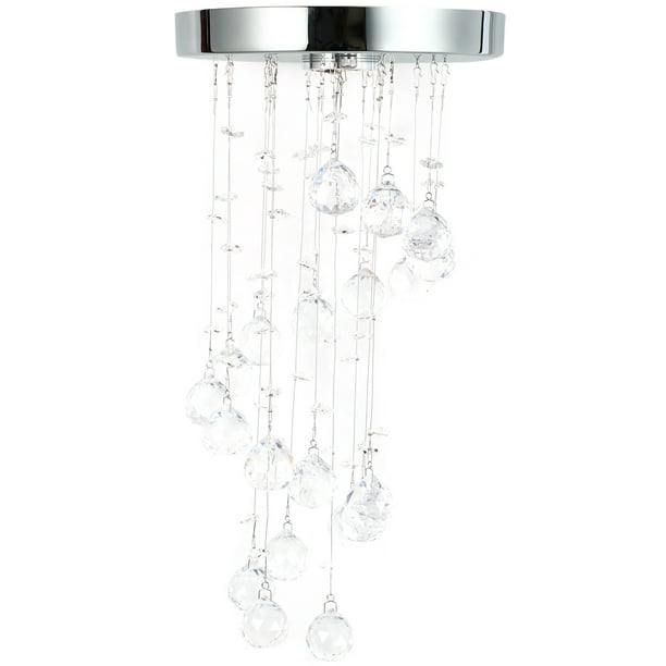 Decoration Led Lamp, Hanging Crystal Chandelier In Stairwell Color